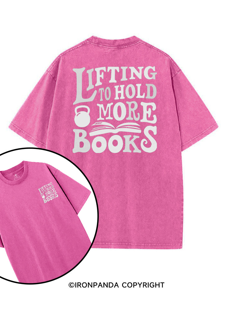 LIFTING TO HOLD MORE BOOKS printed Gym Shirt