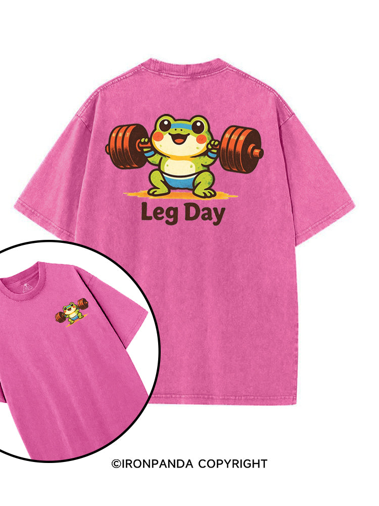 LEG DAY printed Gym Shirt