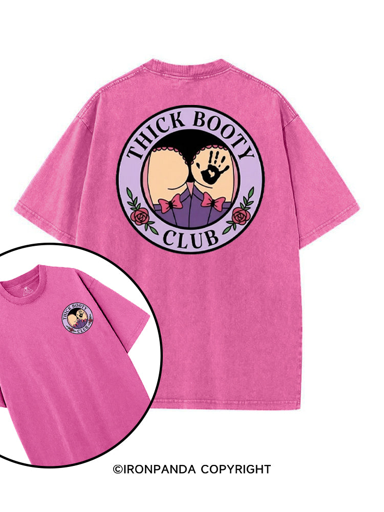 THICK BOOTY CLUB printed Gym Shirt
