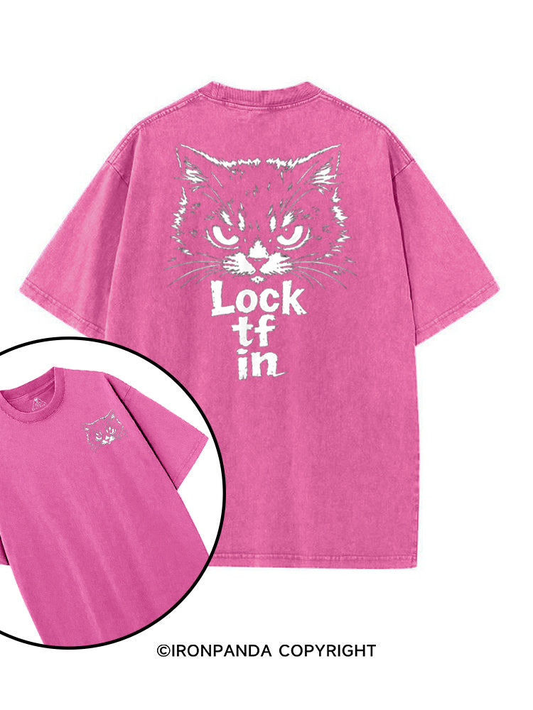 LOCK TF IN printed Gym Shirt