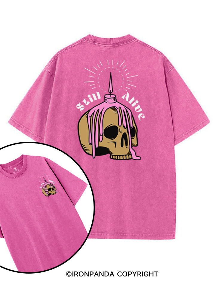 STILL ALIVE printed Gym Shirt