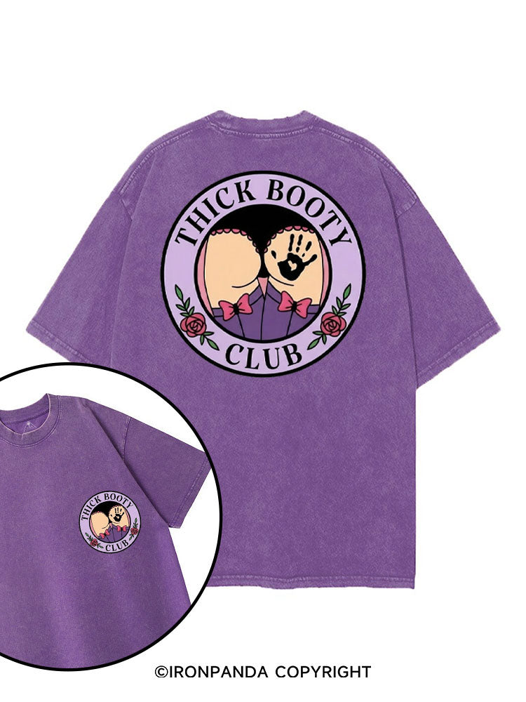 THICK BOOTY CLUB printed Gym Shirt
