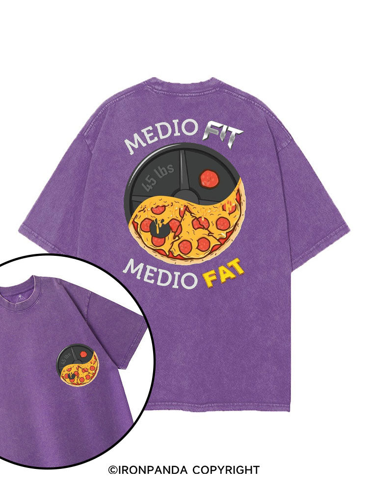 MEDIO FIT MEDIO FAT printed Gym Shirt