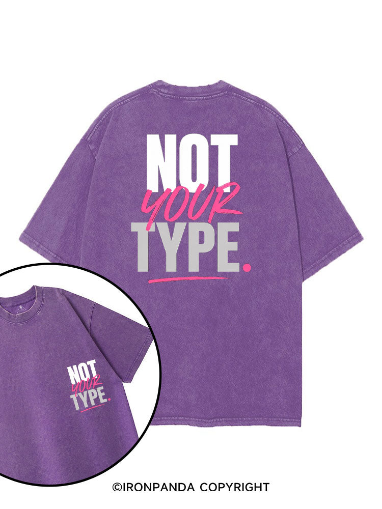 NOT YOUR TYPE printed Gym Shirt