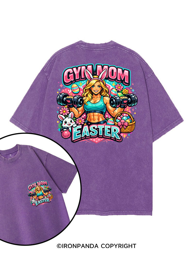 GYM MOM EASTER printed Gym Shirt