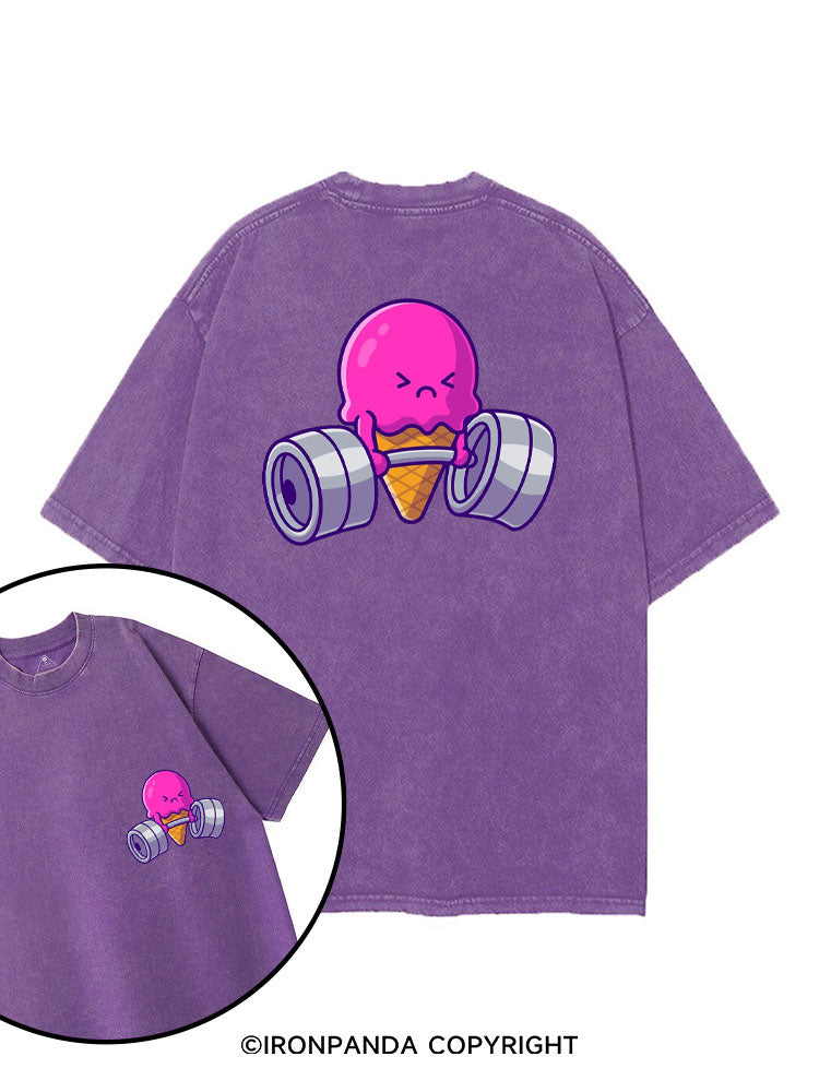 SWOLE CONE printed Gym Shirt