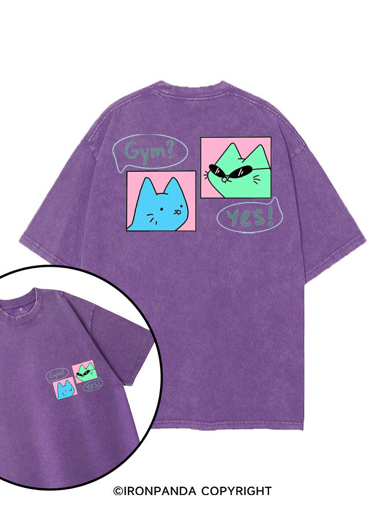 GYM? YES! printed Gym Shirt