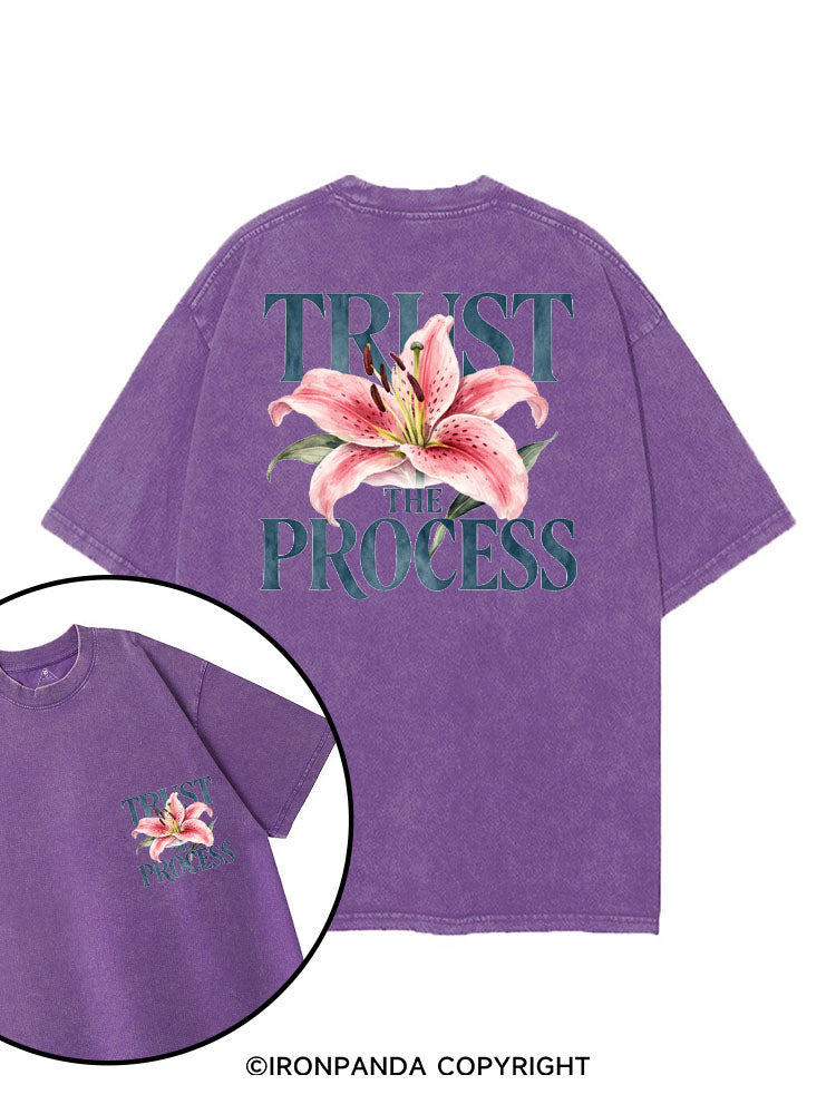 TRUST THE PROCESS printed Gym Shirt