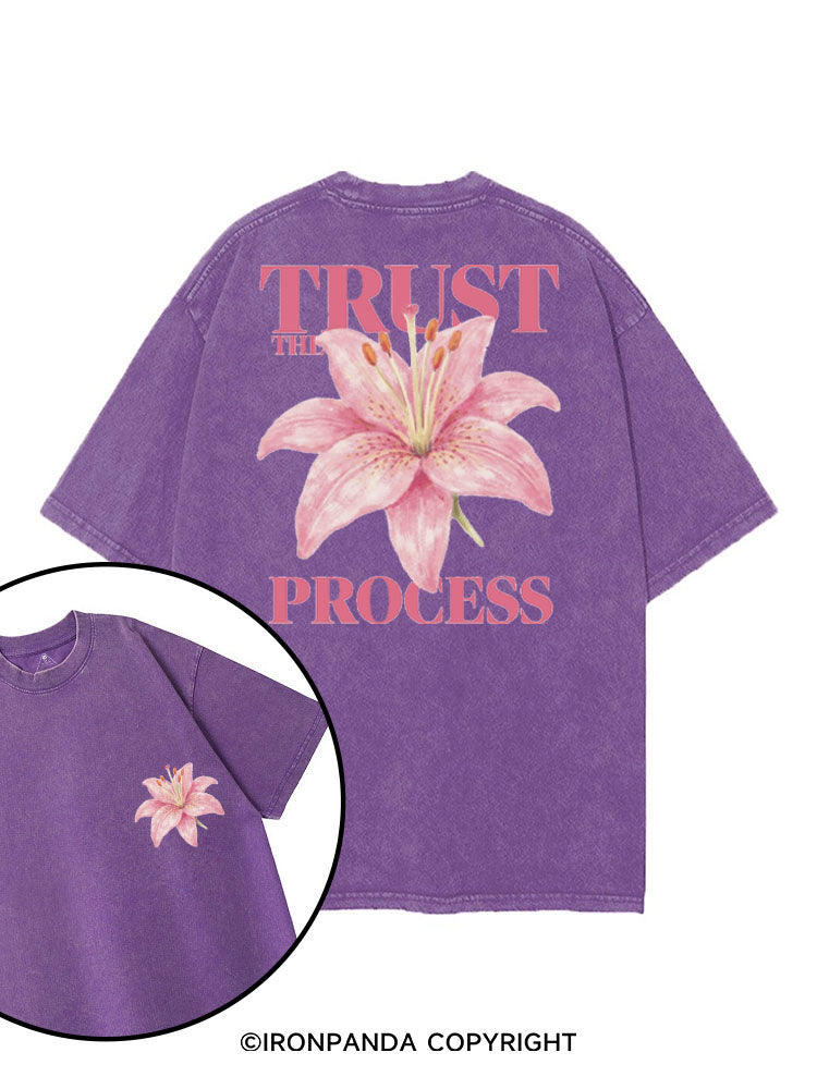 TRUST THE PROCESS printed Gym Shirt