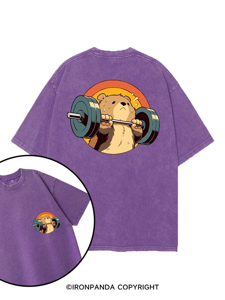 Barbell Buddy printed Gym Shirt