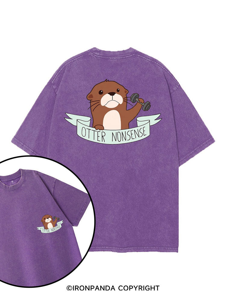 OTTER NONSENSE printed Gym Shirt