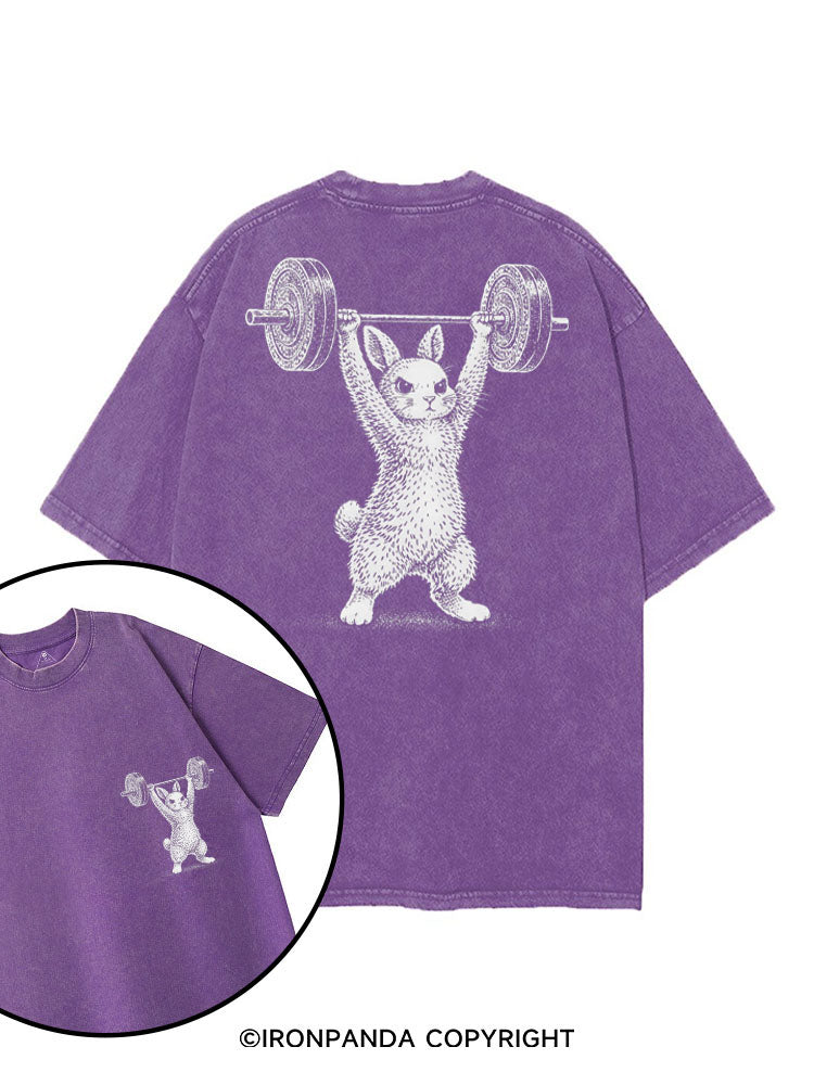 STRONG BUNNY printed Gym Shirt