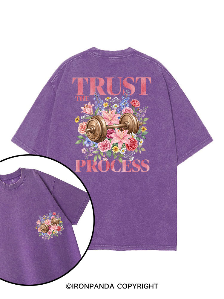 TRUST THE PROCESS printed Gym Shirt