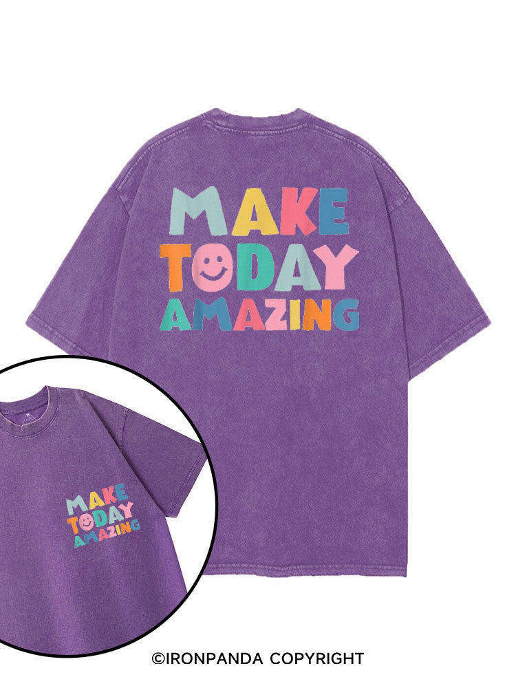 YOU MAKE TODAY AMAZING printed Gym Shirt