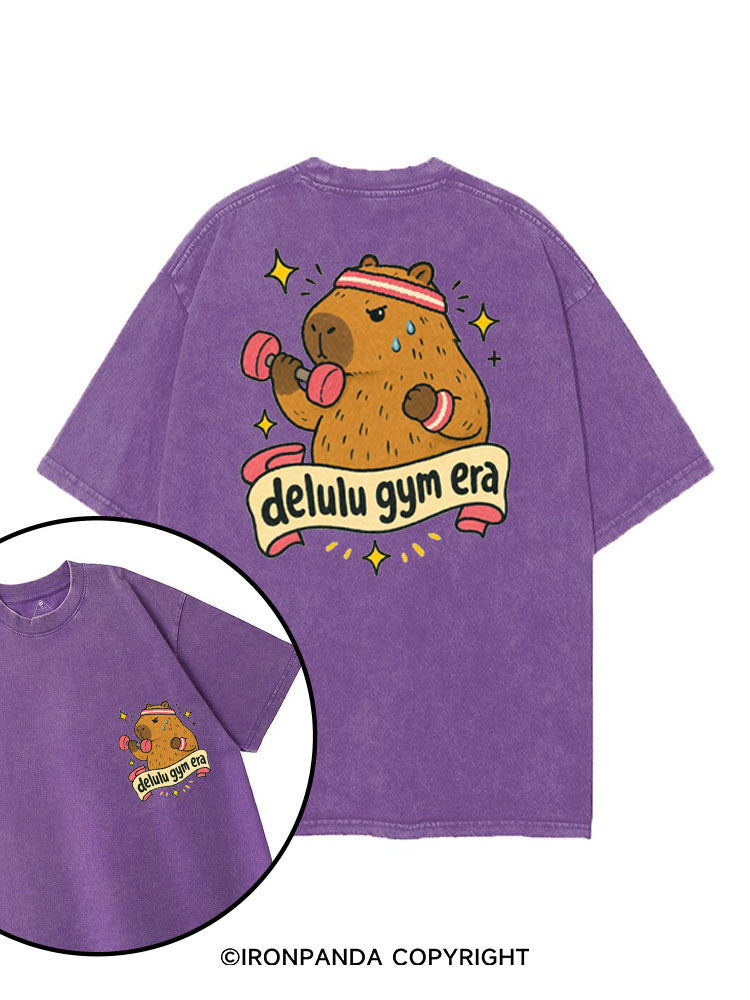 DELULU GYM ERA printed Gym Shirt