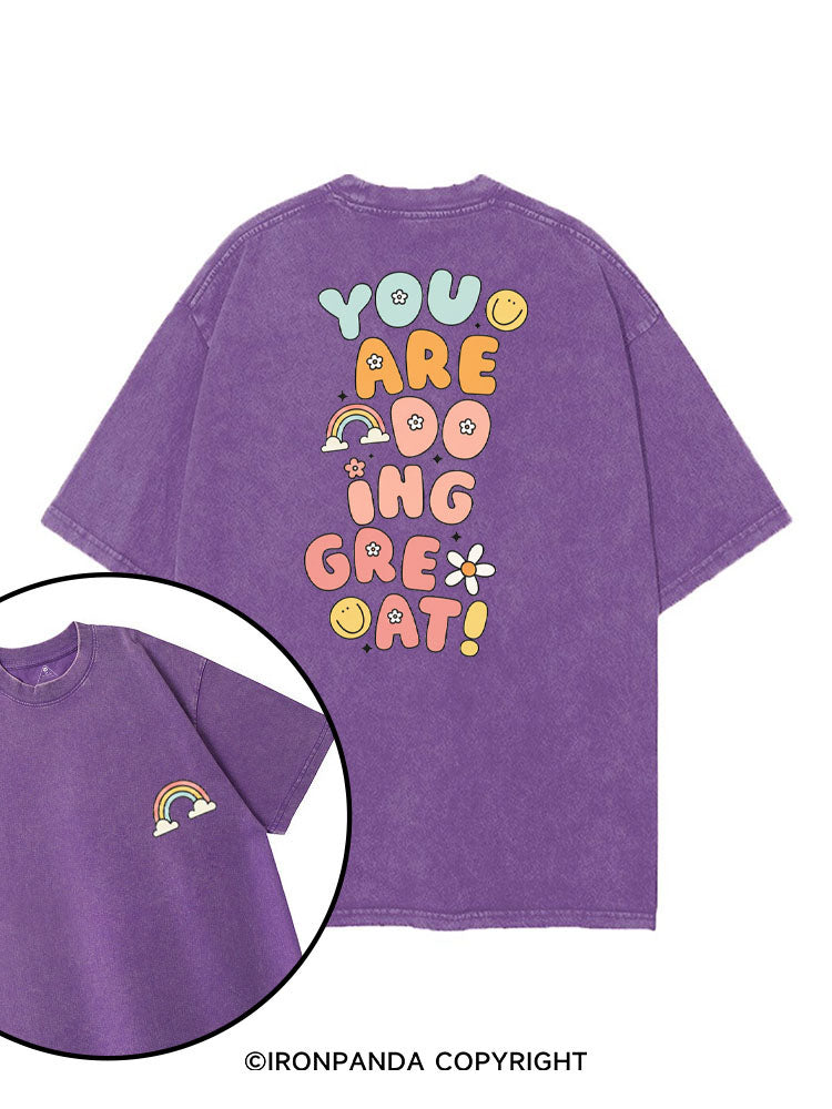 YOU ARE DOING GREAT! printed Gym Shirt