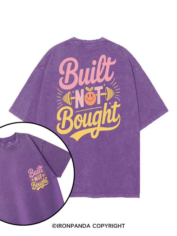 BUILT NOT BOUGHT printed Gym Shirt