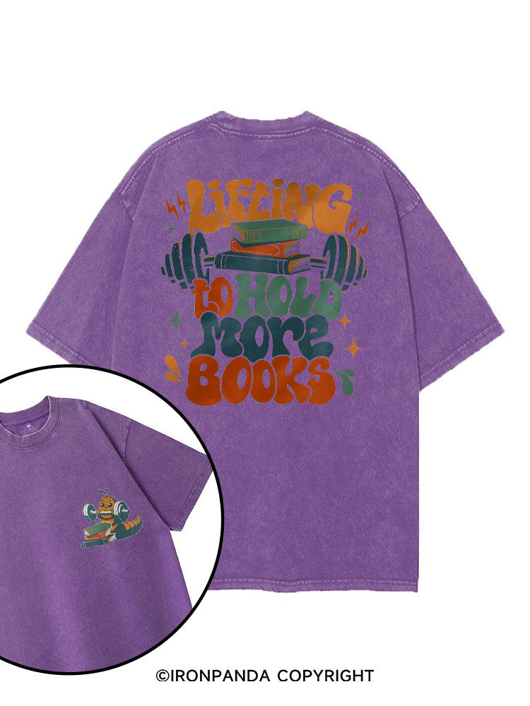 Lifting to hold more books Bookish printed Gym Shirt