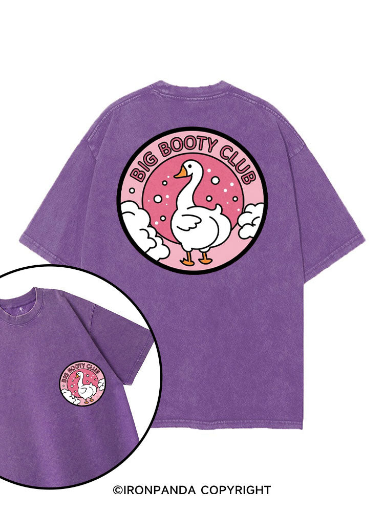 BIG BOOTY CLUB printed Gym Shirt