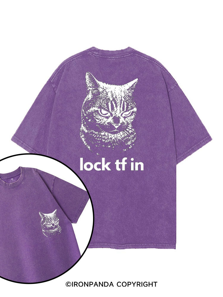 LOCK TF IN printed Gym Shirt