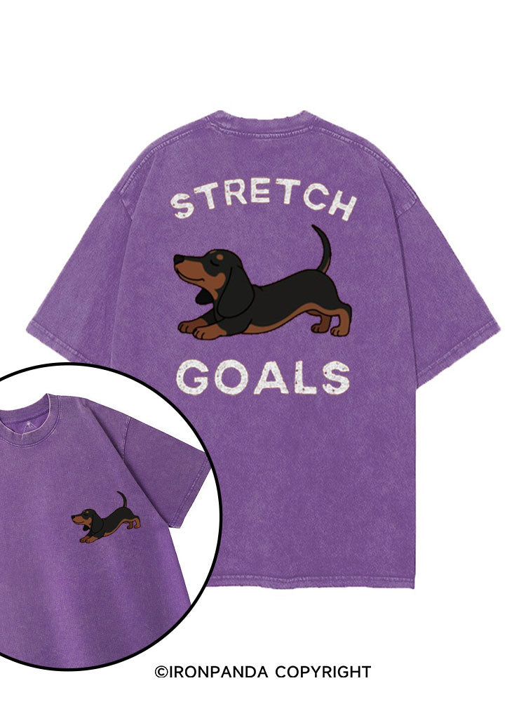 STRETCH GOALS printed Gym Shirt
