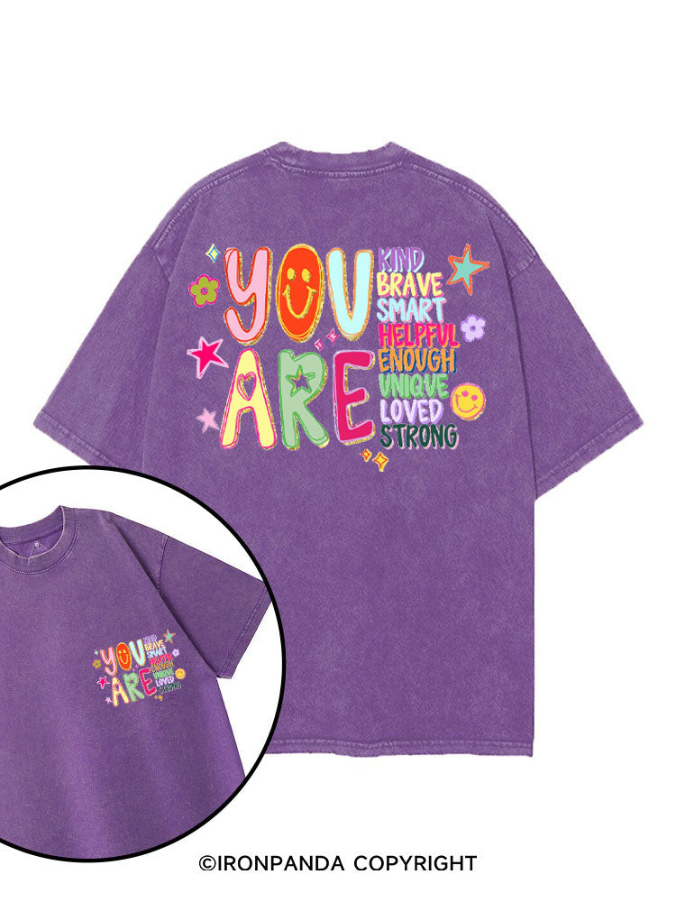 YOU ARE printed Gym Shirt