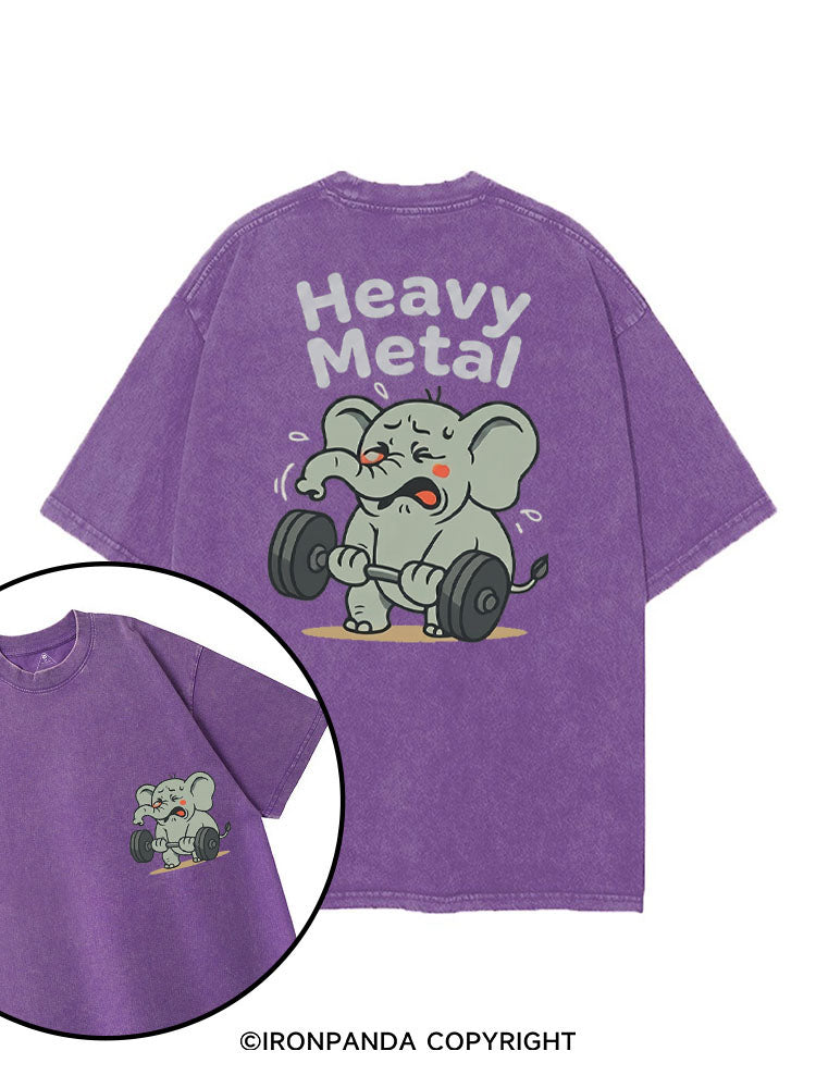 HEAVY METAL printed Gym Shirt