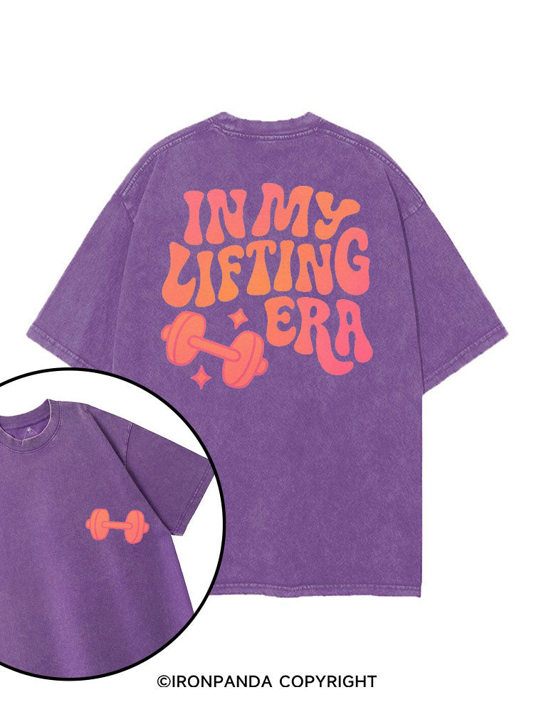 IN MY LIFTING ERA printed Gym Shirt
