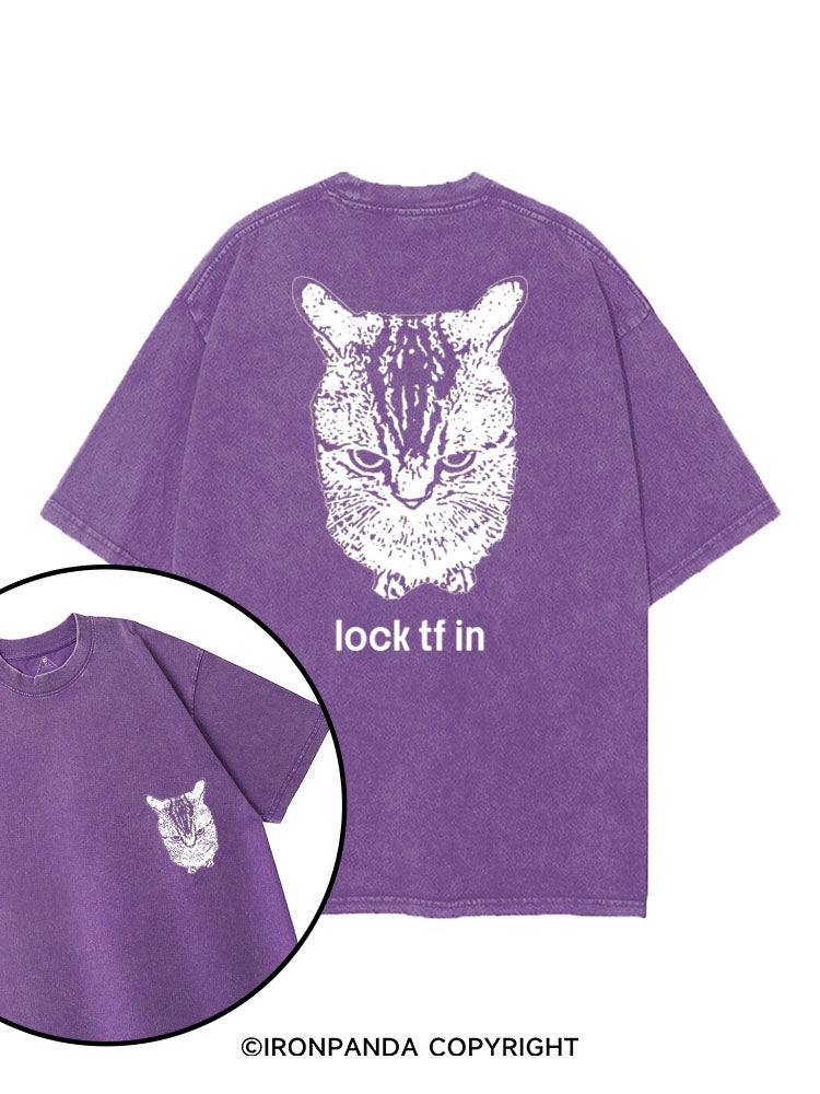 LOCK TF IN printed Gym Shirt
