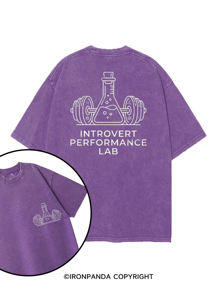 INTROVERT PERFORMANCE LAB printed Gym Shirt