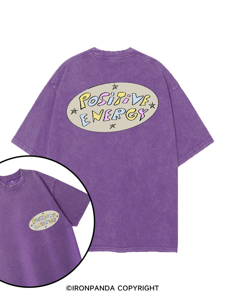 POSITIVE ENERGY printed Gym Shirt
