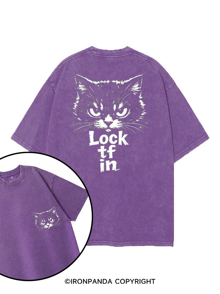 LOCK TF IN printed Gym Shirt