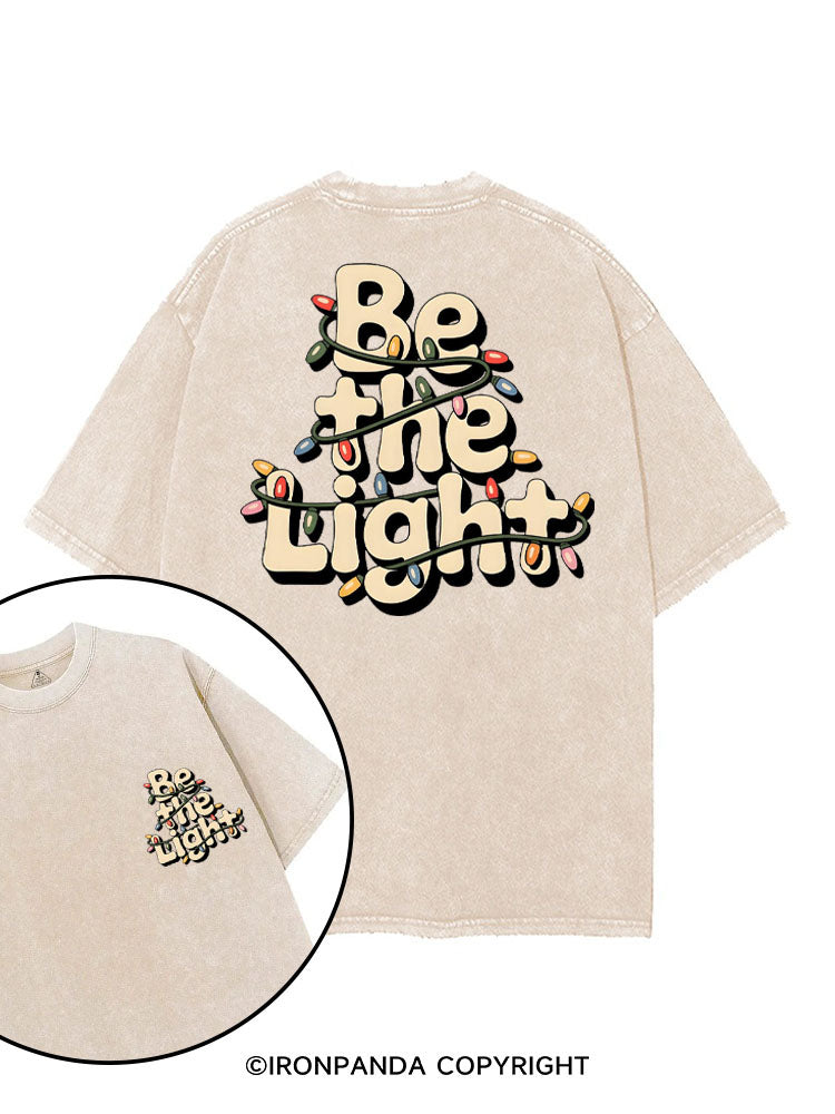 BE THE LIGHT printed Gym Shirt