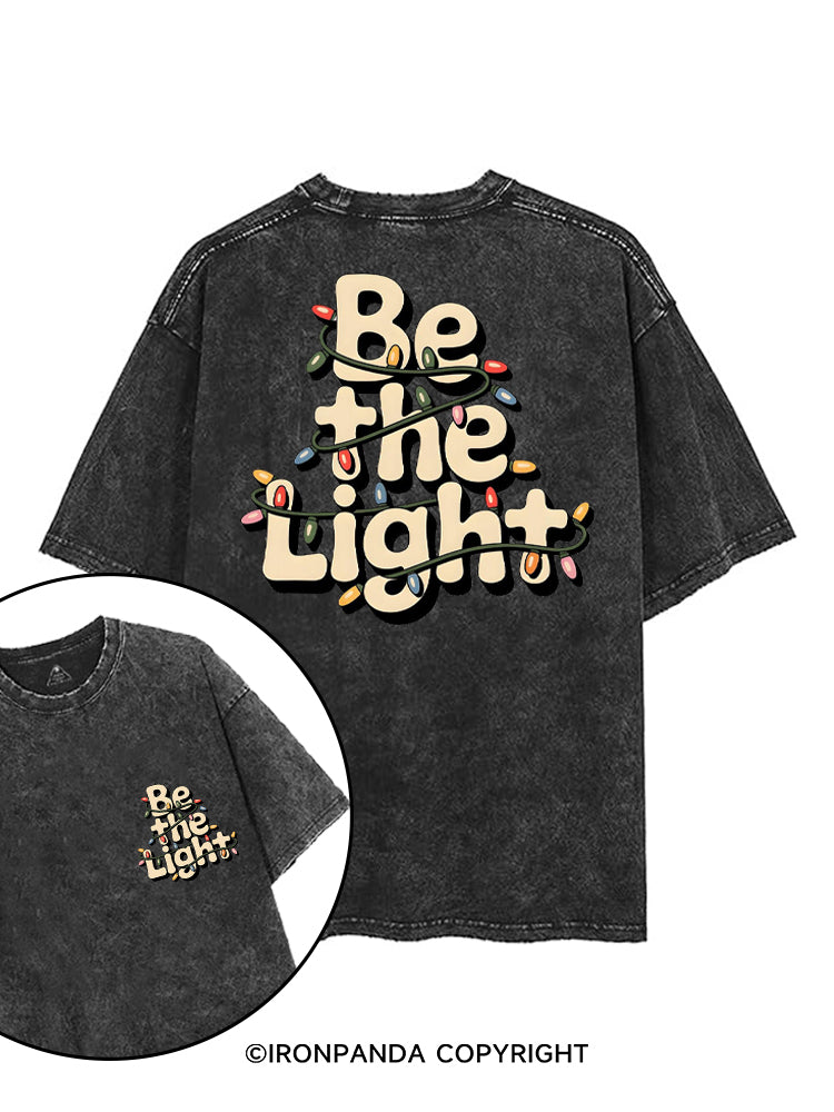 BE THE LIGHT printed Gym Shirt