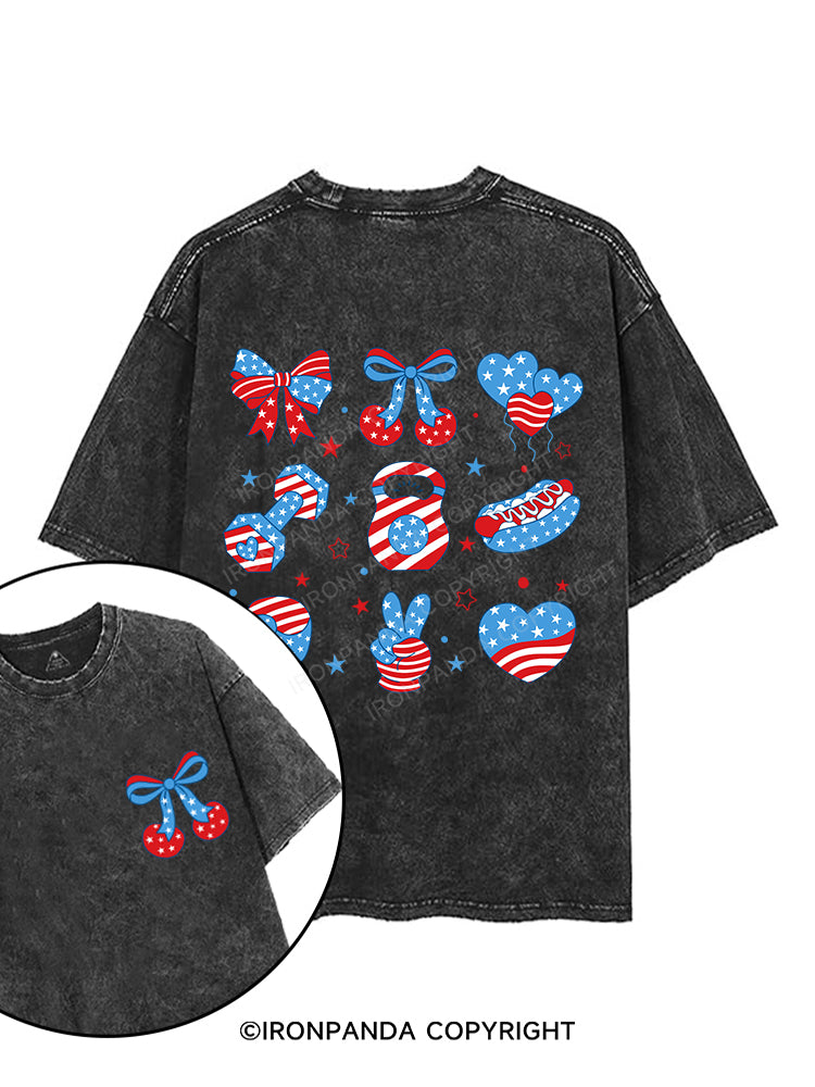 FLEX FOR FREEDOM printed Gym Shirt