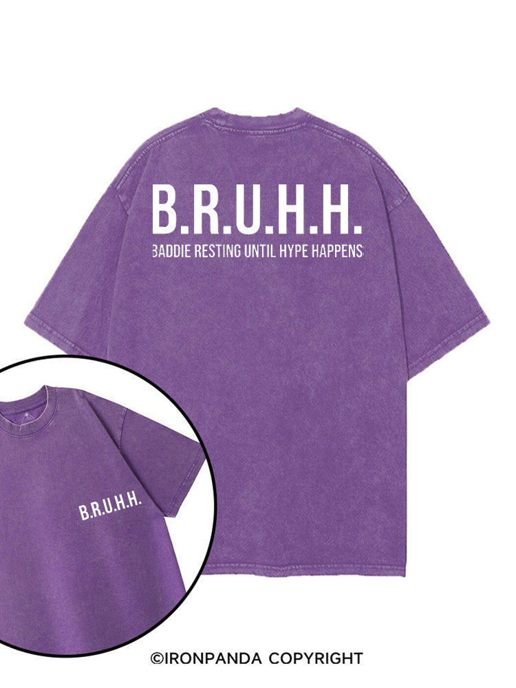 B.R.U.H.H printed Gym Shirt