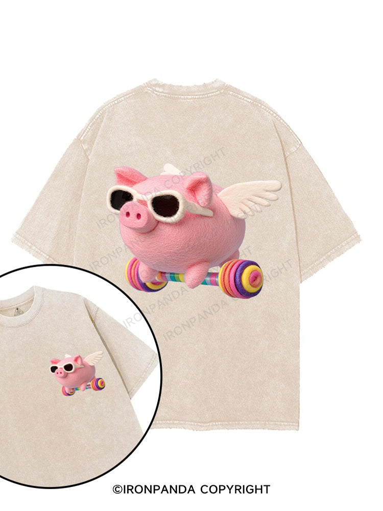 LIFT HIGH, FLY HIGHER printed Gym Shirt