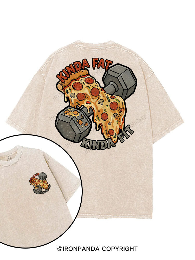 Kinda Fat Kinda Fit printed Gym Shirt