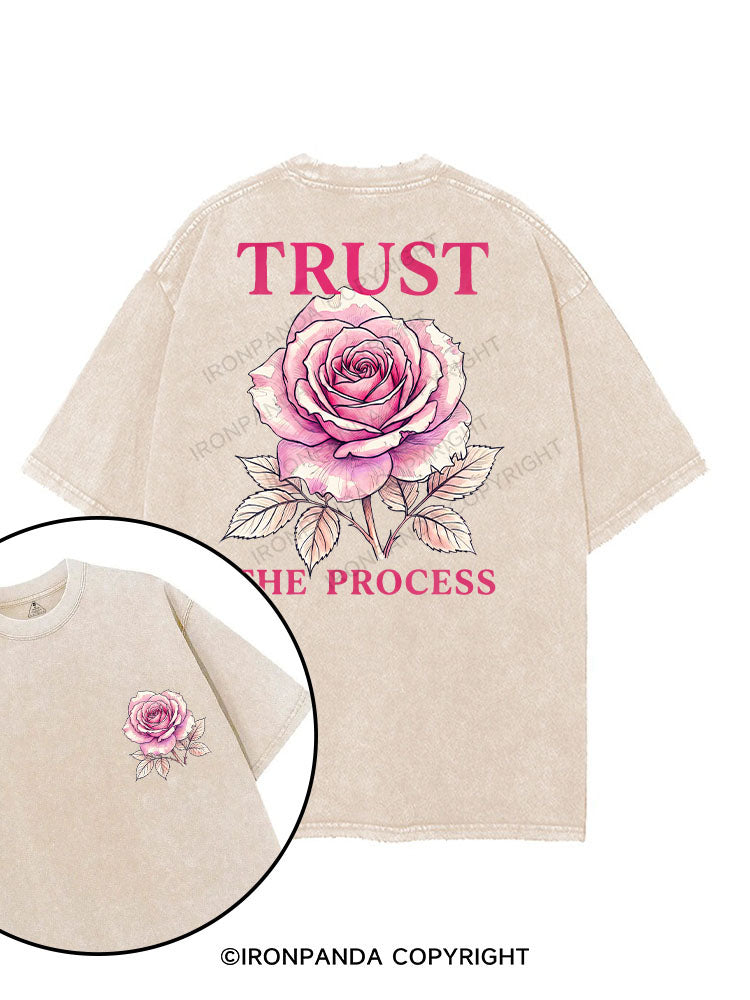 TRUST THE PROCESS printed Gym Shirt