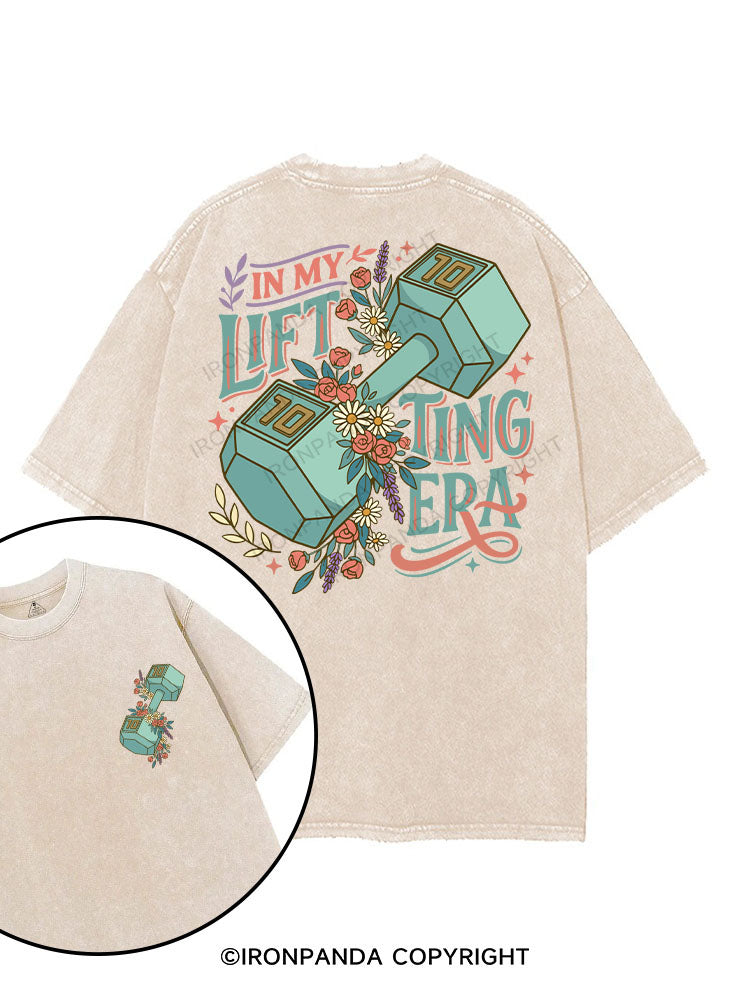 In My Lifting Era printed Gym Shirt