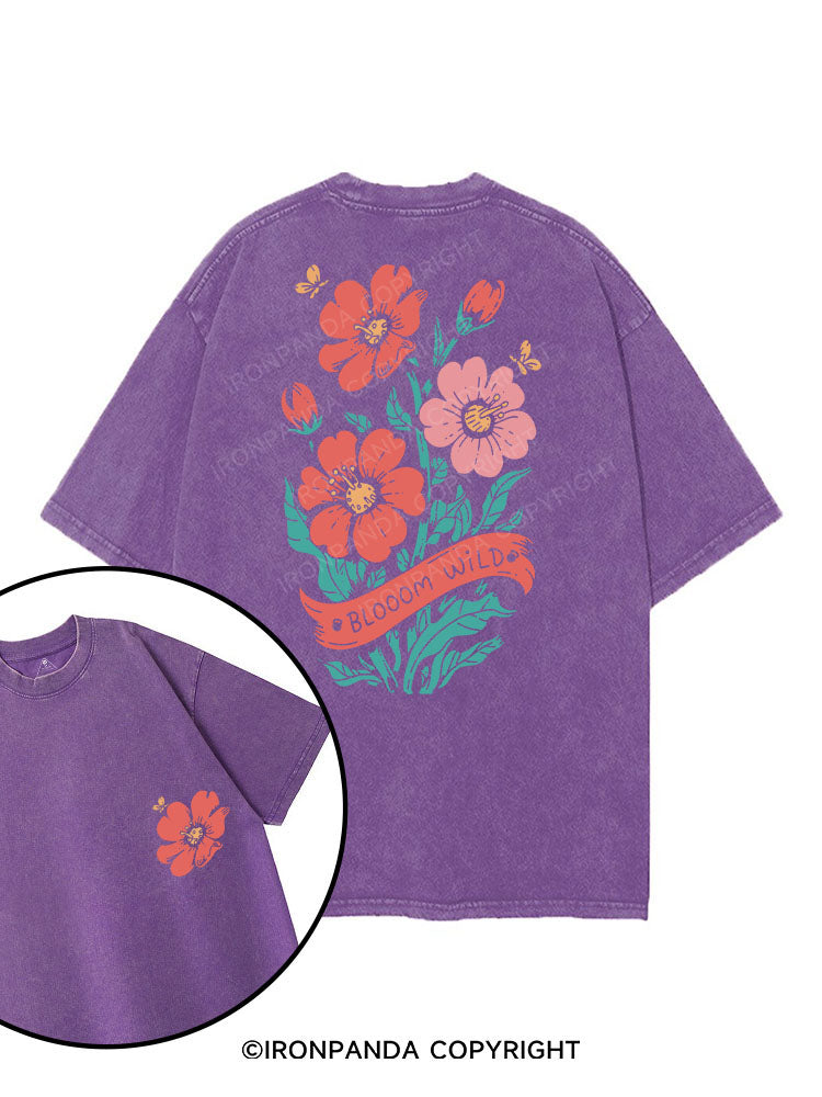 Bloom wild printed Gym Shirt