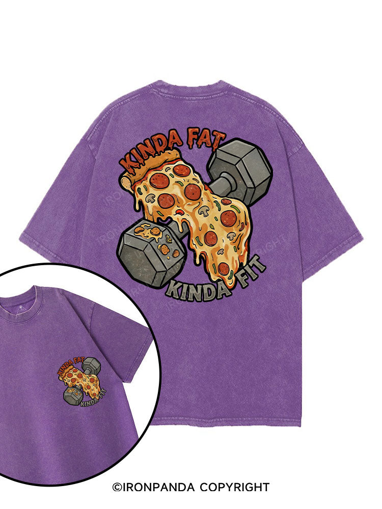 Kinda Fat Kinda Fit printed Gym Shirt