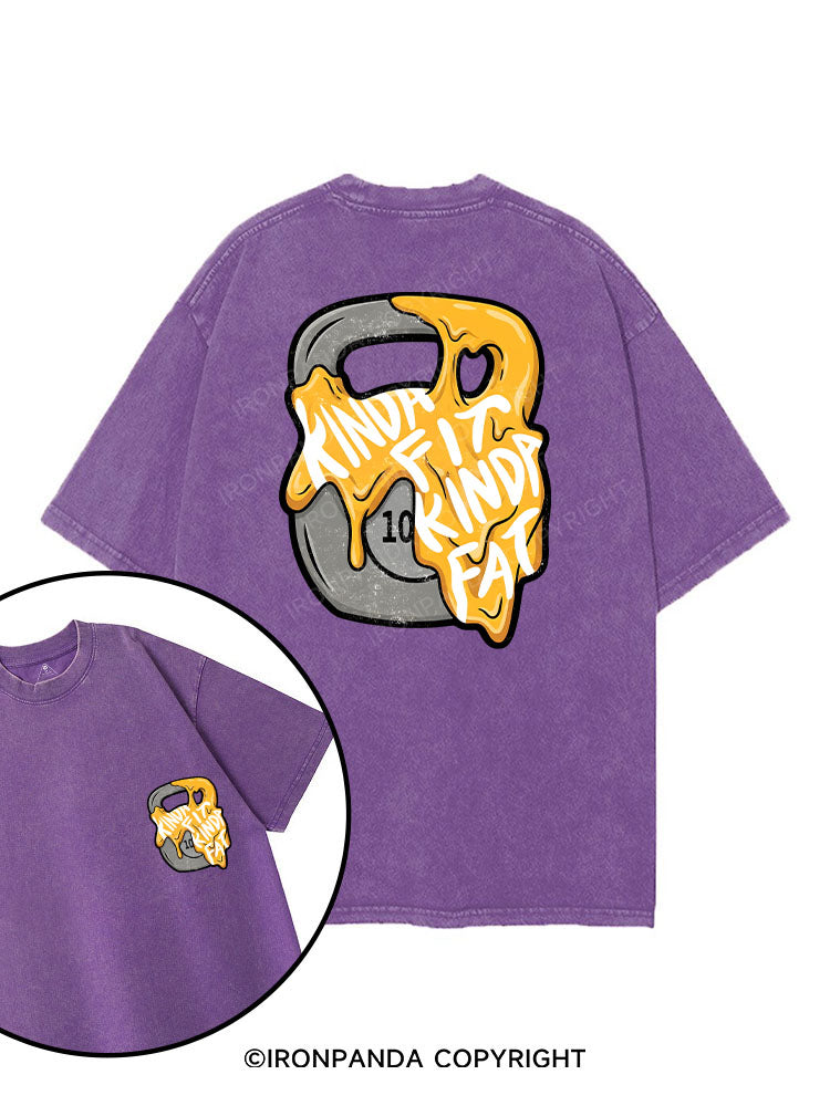 Kinda Fat Kinda Fit printed Gym Shirt