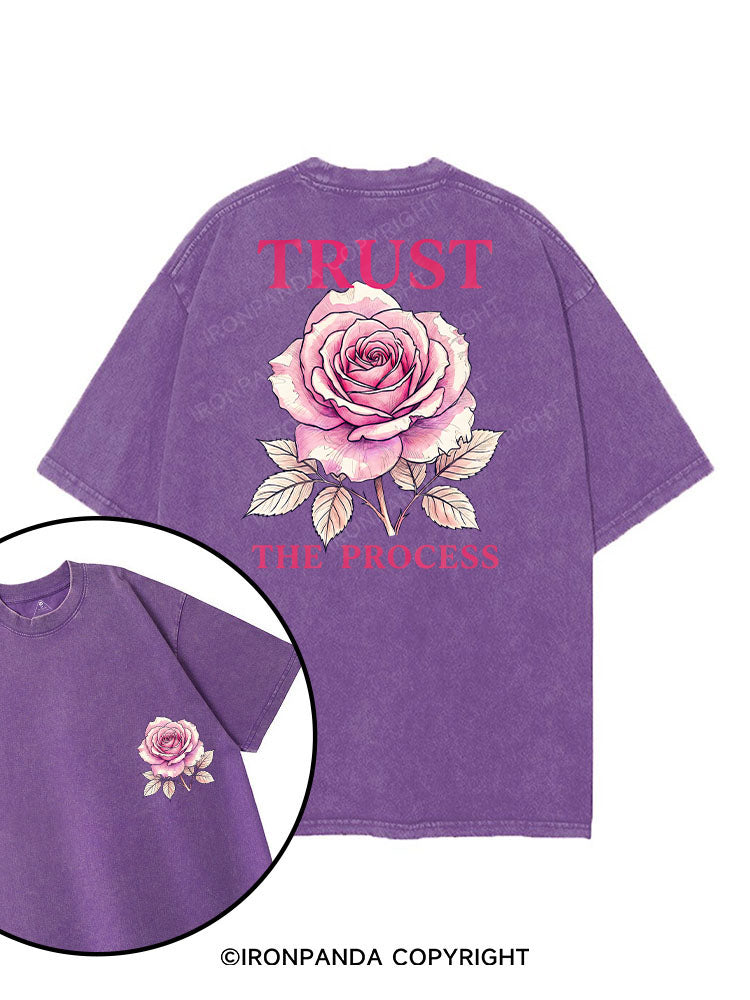 TRUST THE PROCESS printed Gym Shirt