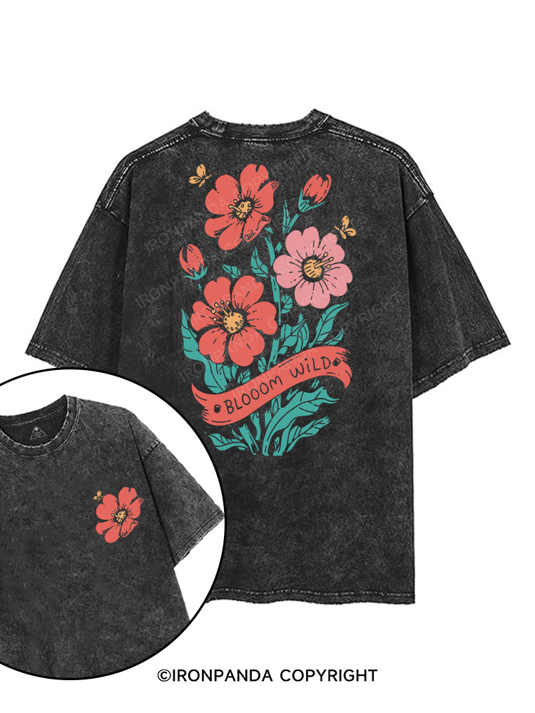 Bloom wild printed Gym Shirt