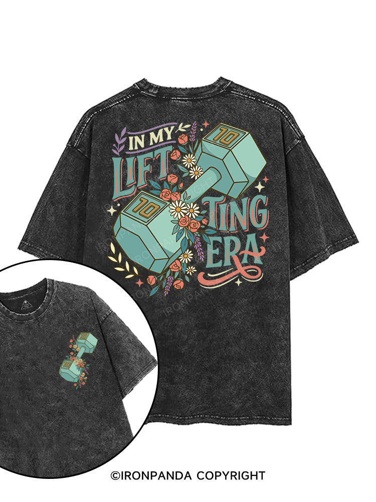 In My Lifting Era printed Gym Shirt
