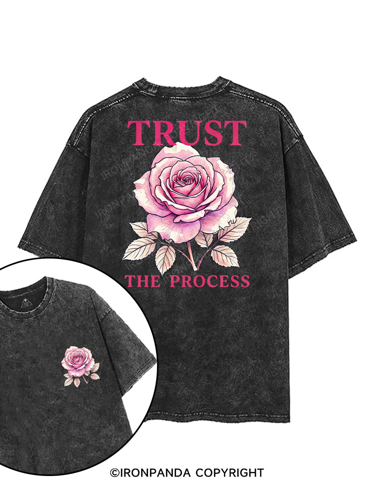 TRUST THE PROCESS printed Gym Shirt