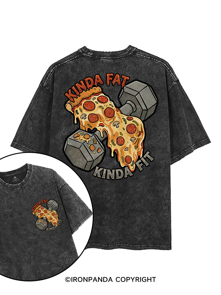 Kinda Fat Kinda Fit printed Gym Shirt