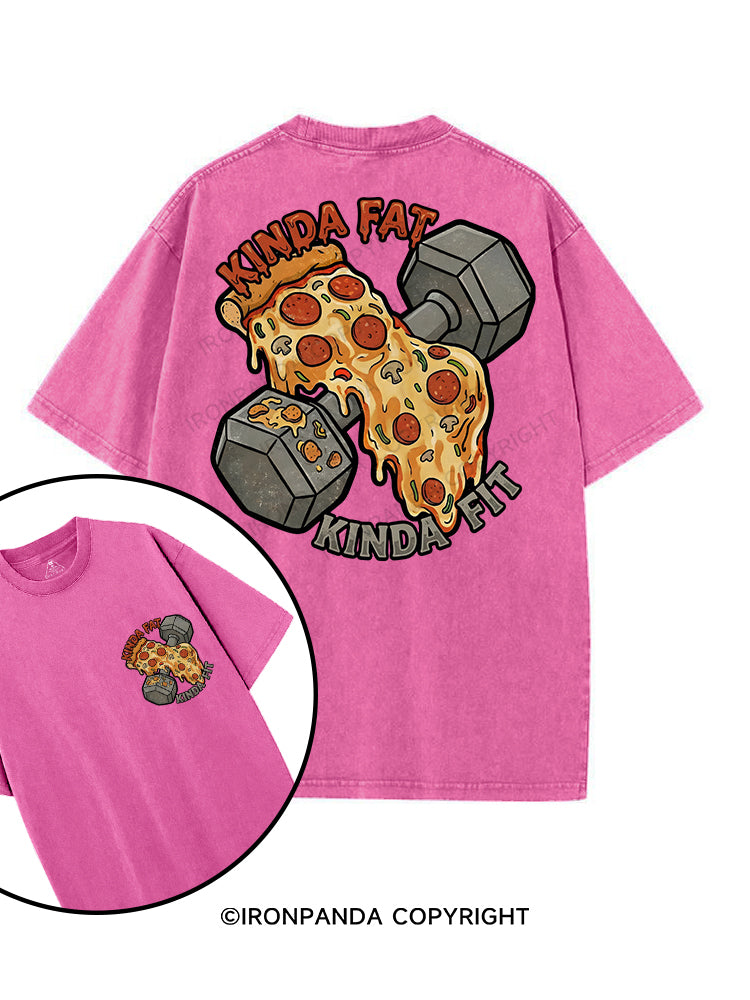 Kinda Fat Kinda Fit printed Gym Shirt