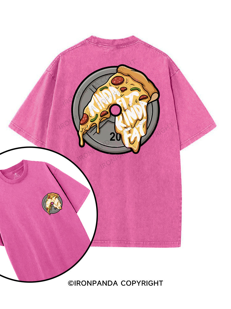 Kinda Fat Kinda Fit printed Gym Shirt